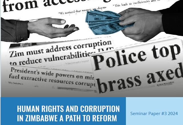 Seminar Paper #3: 2024 Human Rights and Corruption in Zimbabwe: A Path to Reform